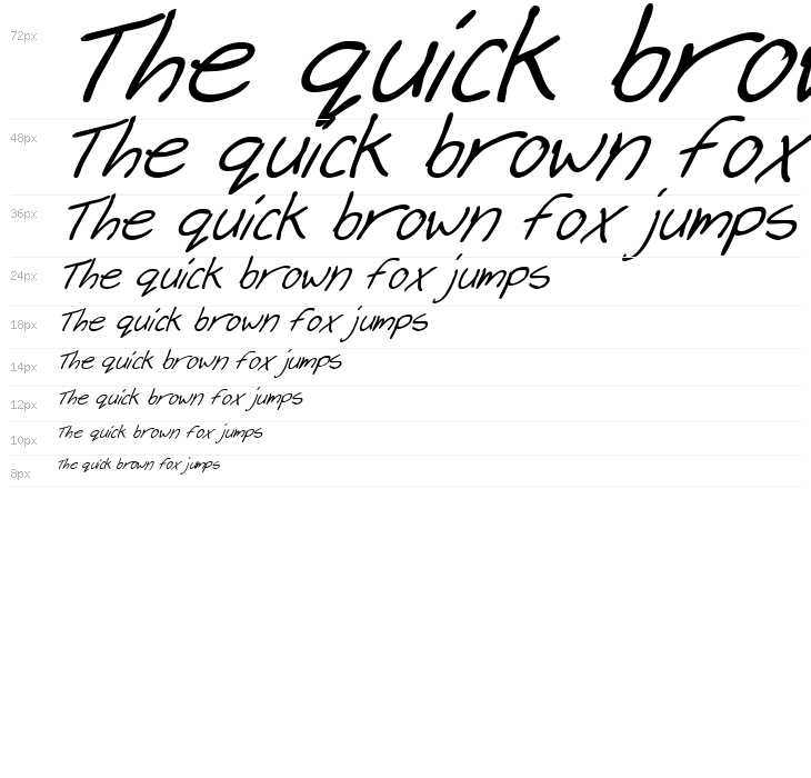 Cheyenne Hand Bold Italic Waterfall