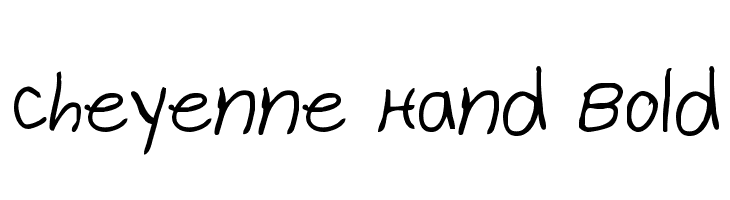 Cheyenne Hand Bold 