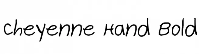 Cheyenne Hand Bold  Descarca Fonturi Gratis