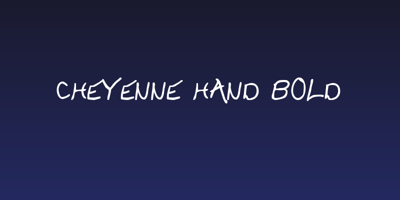 Cheyenne Hand Bold Social Header