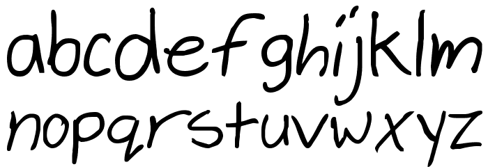 Cheyenne Hand Bold Font LOWERCASE