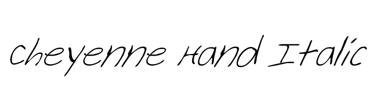 Cheyenne Hand Italic Font