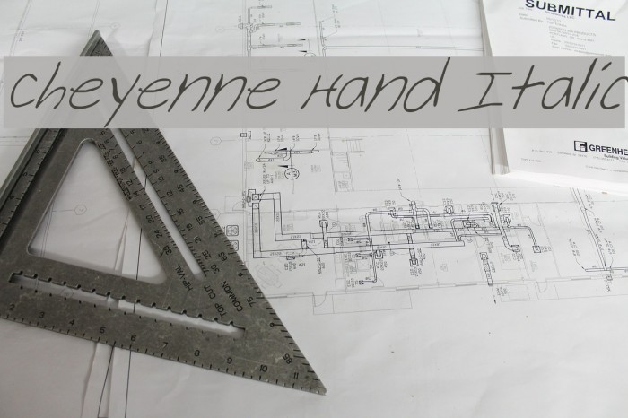 Cheyenne Hand Italic Font examples