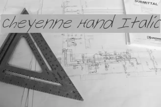 Cheyenne Hand Italic Font examples