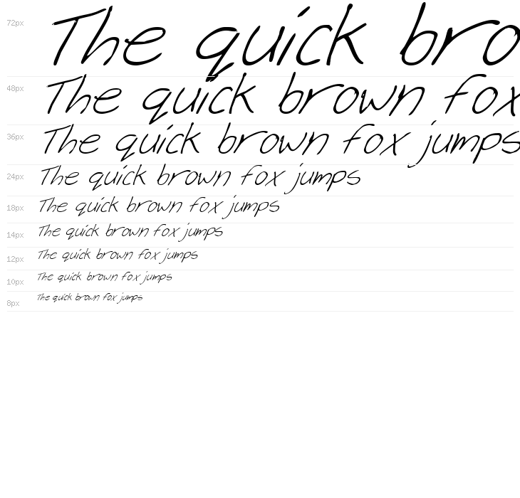 Cheyenne Hand Italic Waterfall