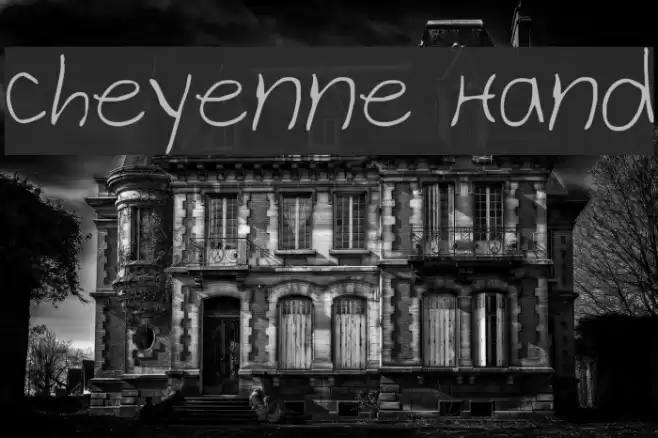 Cheyenne Hand Font examples