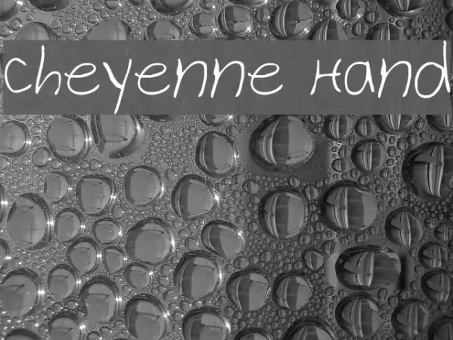 Cheyenne Hand Font examples