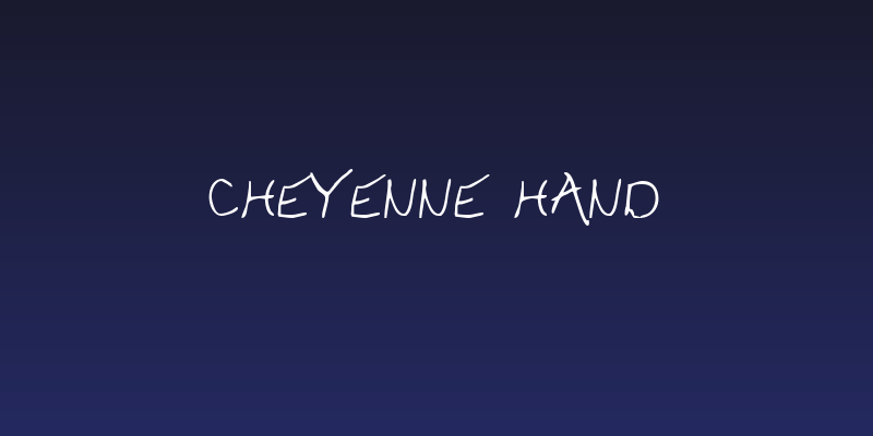 Cheyenne Hand Social Header
