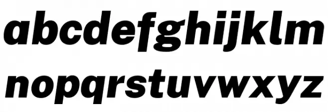 Cheyenne Sans Black Italic Fuentes MINÚSCULAS