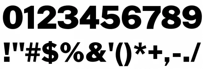 Cheyenne Sans Black Font OTHER CHARS