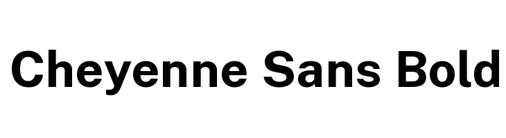 Cheyenne Sans Bold Font