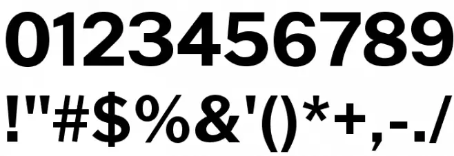 Cheyenne Sans Bold Font OTHER CHARS