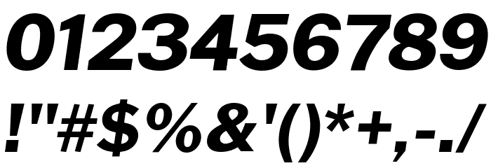 Cheyenne Sans ExtraBold Italic Font OTHER CHARS