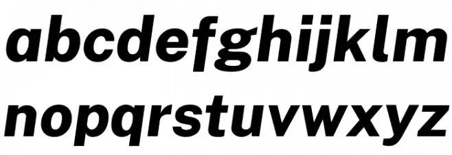 Cheyenne Sans ExtraBold Italic Шрифта строчной