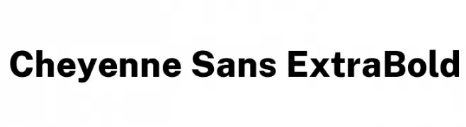 Cheyenne Sans ExtraBold  Frei Schriftart Herunterladen