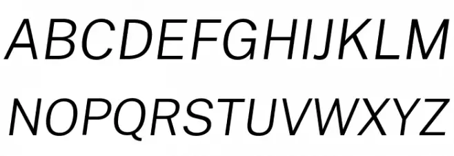 Cheyenne Sans Light Italic Polices MAJUSCULES