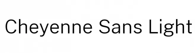 Cheyenne Sans Light  Frei Schriftart Herunterladen
