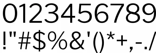 Cheyenne Sans Light Font OTHER CHARS