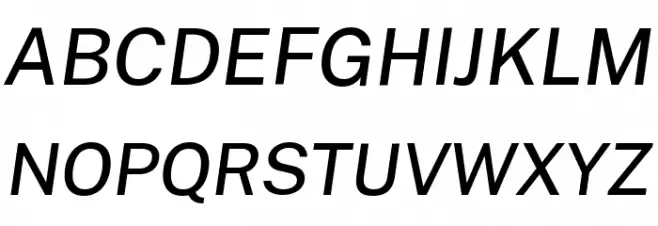 Cheyenne Sans Medium Italic Шрифта ВЕРХНИЙ