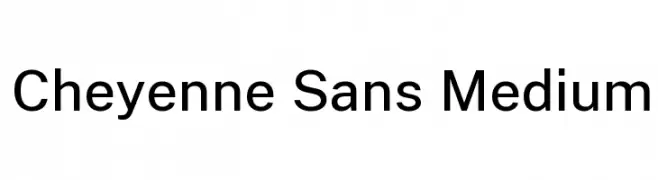 Cheyenne Sans Medium  Frei Schriftart Herunterladen