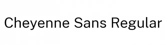 Cheyenne Sans Regular  Frei Schriftart Herunterladen