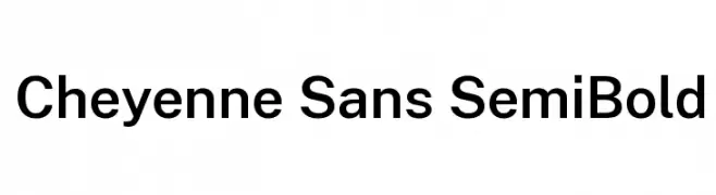 Cheyenne Sans SemiBold  لخطوط تنزيل