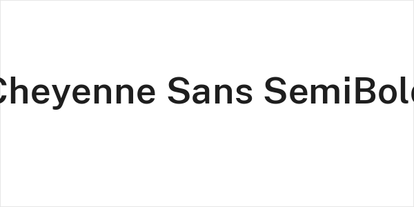 Cheyenne Sans SemiBold Logo