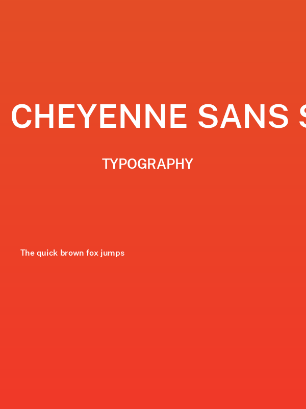 Cheyenne Sans SemiBold Poster