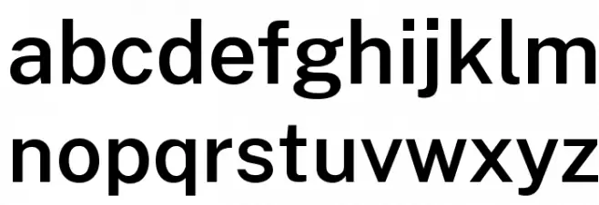 Cheyenne Sans SemiBold Schriftart Kleinbuchstaben