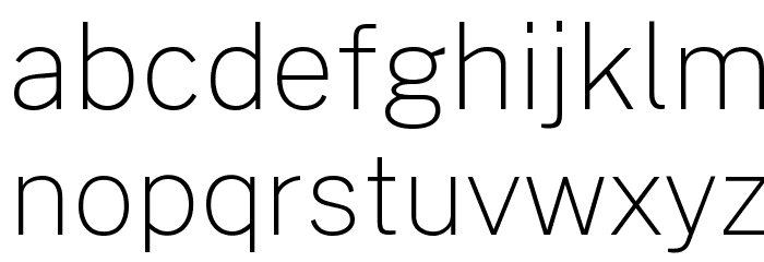 Cheyenne Sans Thin Font LOWERCASE