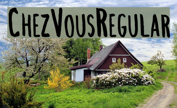 ChezVous-Regular Font examples
