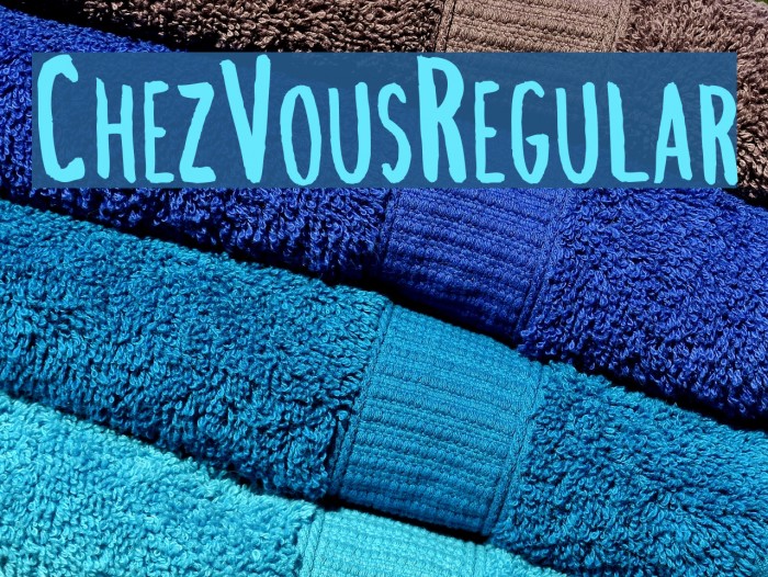 ChezVous-Regular Font examples