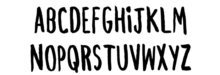 ChezVous-Regular Font LOWERCASE