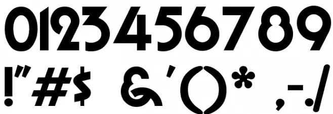 Chi-Town Font OTHER CHARS