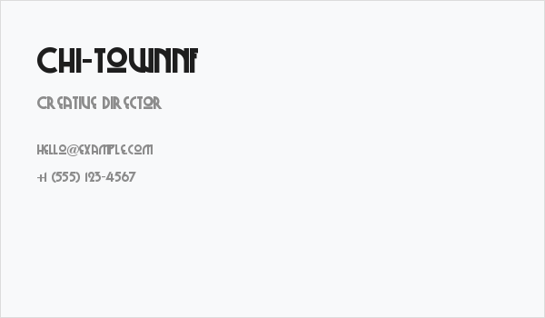 Chi-TownNF Business Card