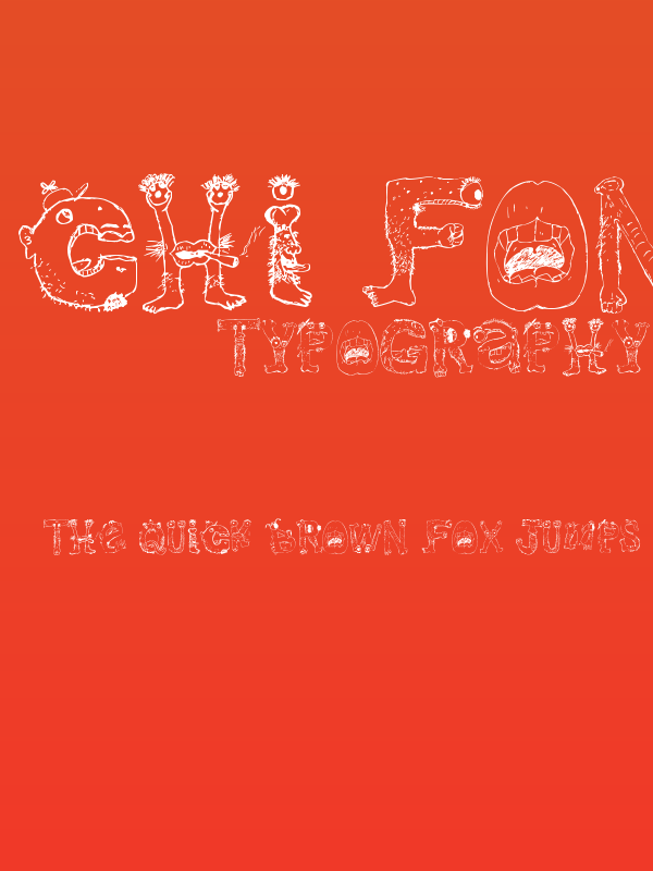 Chi font Poster