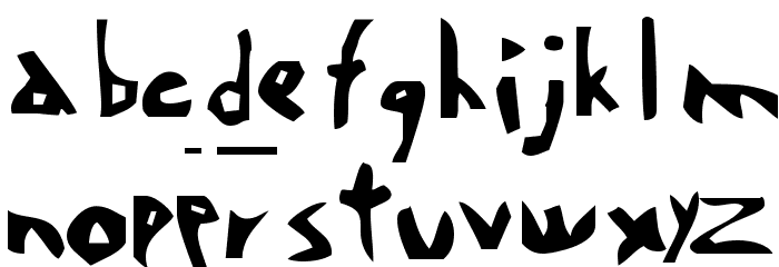 Chi Font LOWERCASE