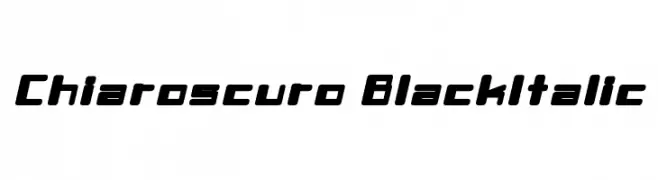 Chiaroscuro-BlackItalic  Frei Schriftart Herunterladen