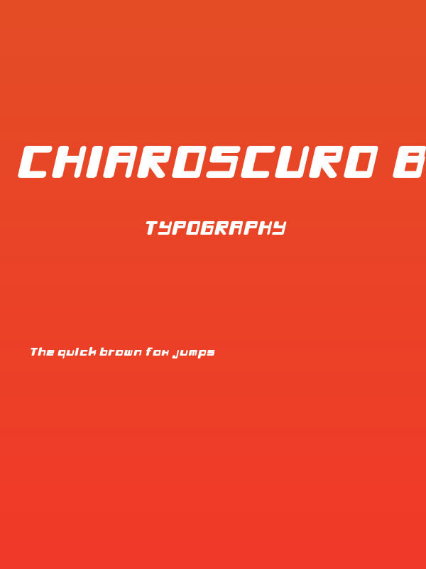Chiaroscuro-BlackItalic Poster