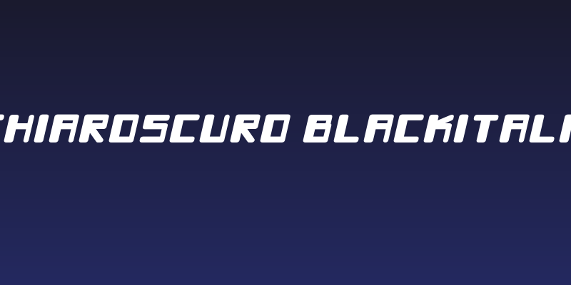 Chiaroscuro-BlackItalic Social Header