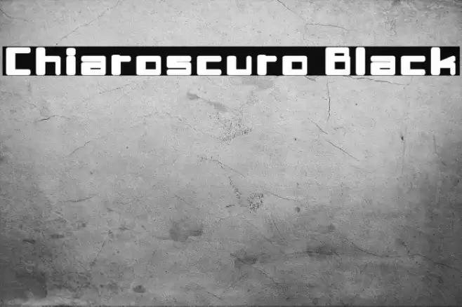 Chiaroscuro-Black フォント examples
