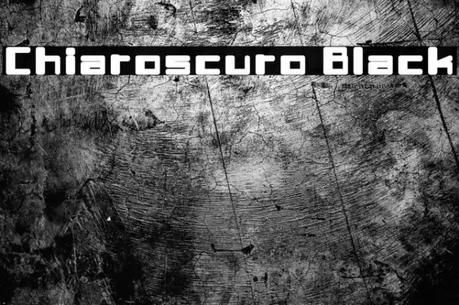 Chiaroscuro-Black フォント examples