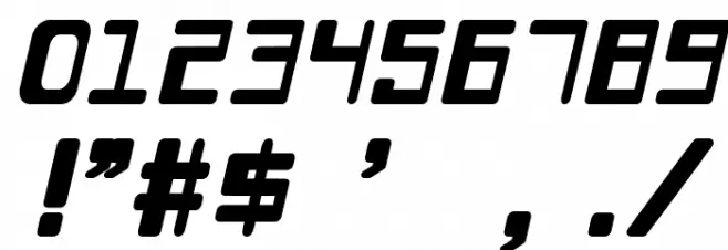 Chiaroscuro-BoldCondIta フォント その他の文字