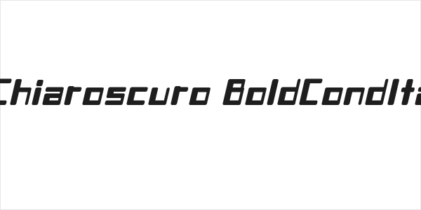 Chiaroscuro-BoldCondIta Logo