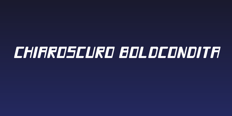 Chiaroscuro-BoldCondIta Social Header