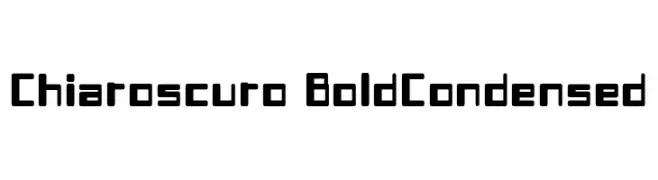 Chiaroscuro-BoldCondensed  Скачать бесплатные шрифты