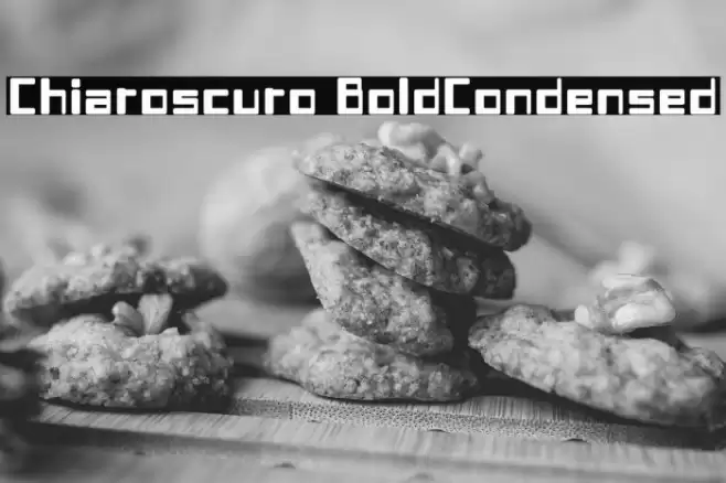 Chiaroscuro-BoldCondensed Caratteri examples