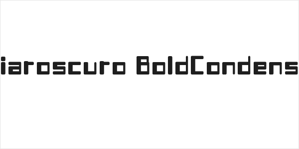 Chiaroscuro-BoldCondensed Logo