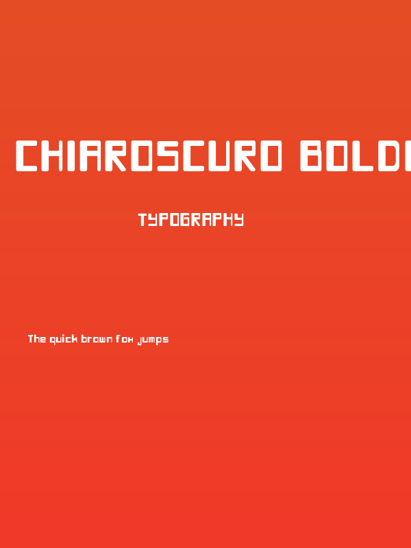 Chiaroscuro-BoldCondensed Poster