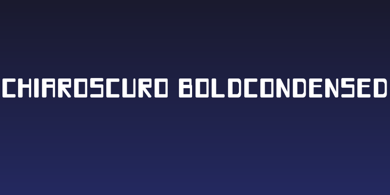 Chiaroscuro-BoldCondensed Social Header